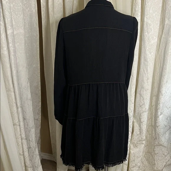 Umgee Black Long Sleeve Dress - Picture 6 of 6